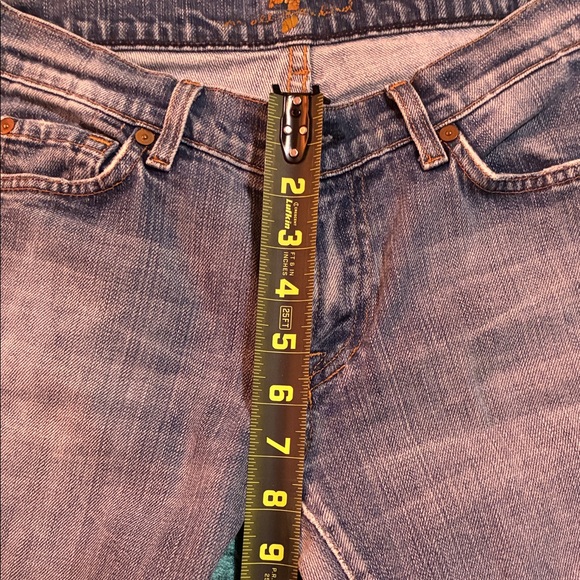 7 For All Mankind Light Blue Denim Jeans - Picture 9 of 10